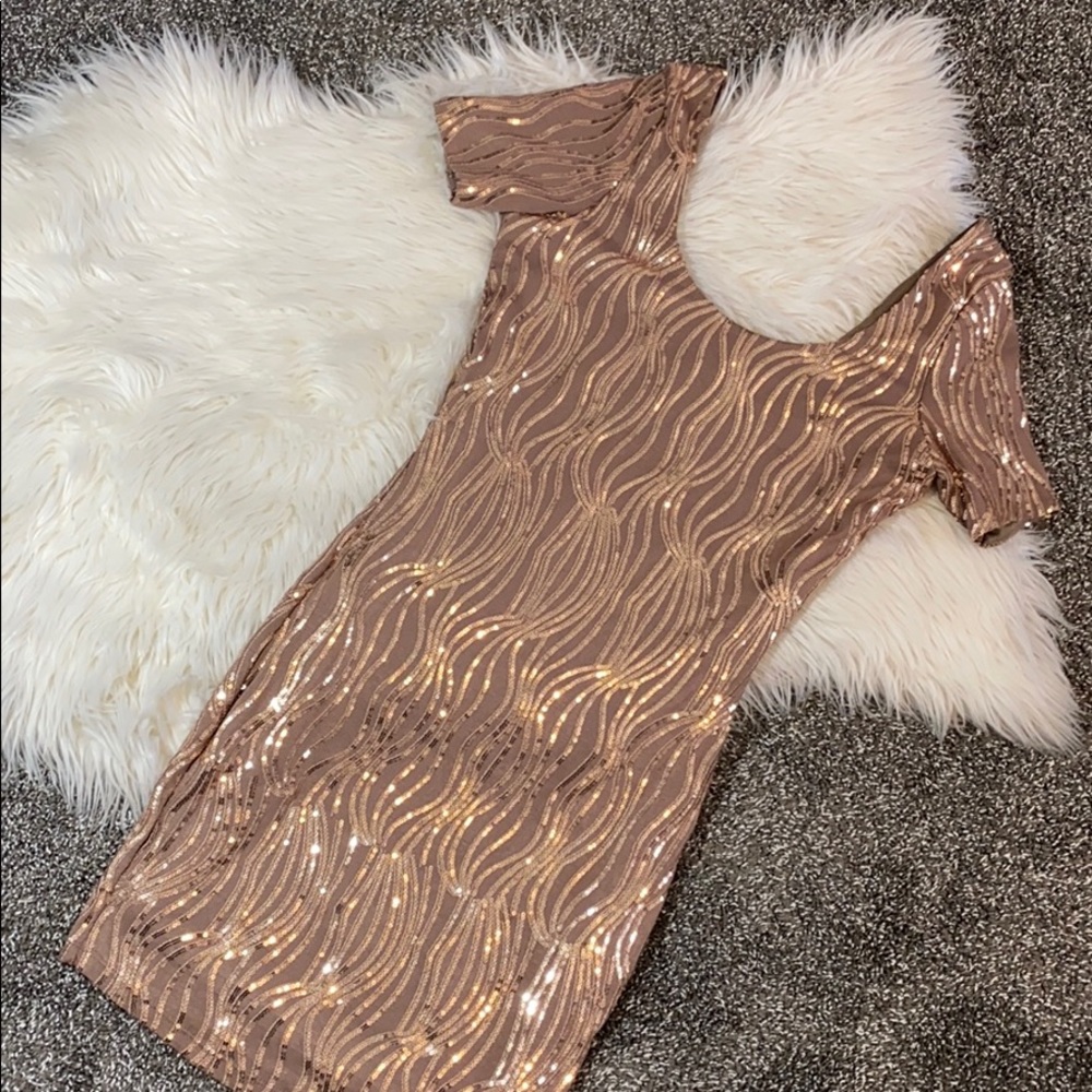 Bebe sequin bodycon dress